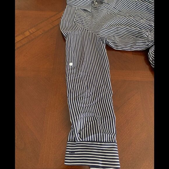 Women’s Jason Wu stripe asymmetrical tiered shirt long sleeve dress💥size 10, NWT - Picture 7 of 15